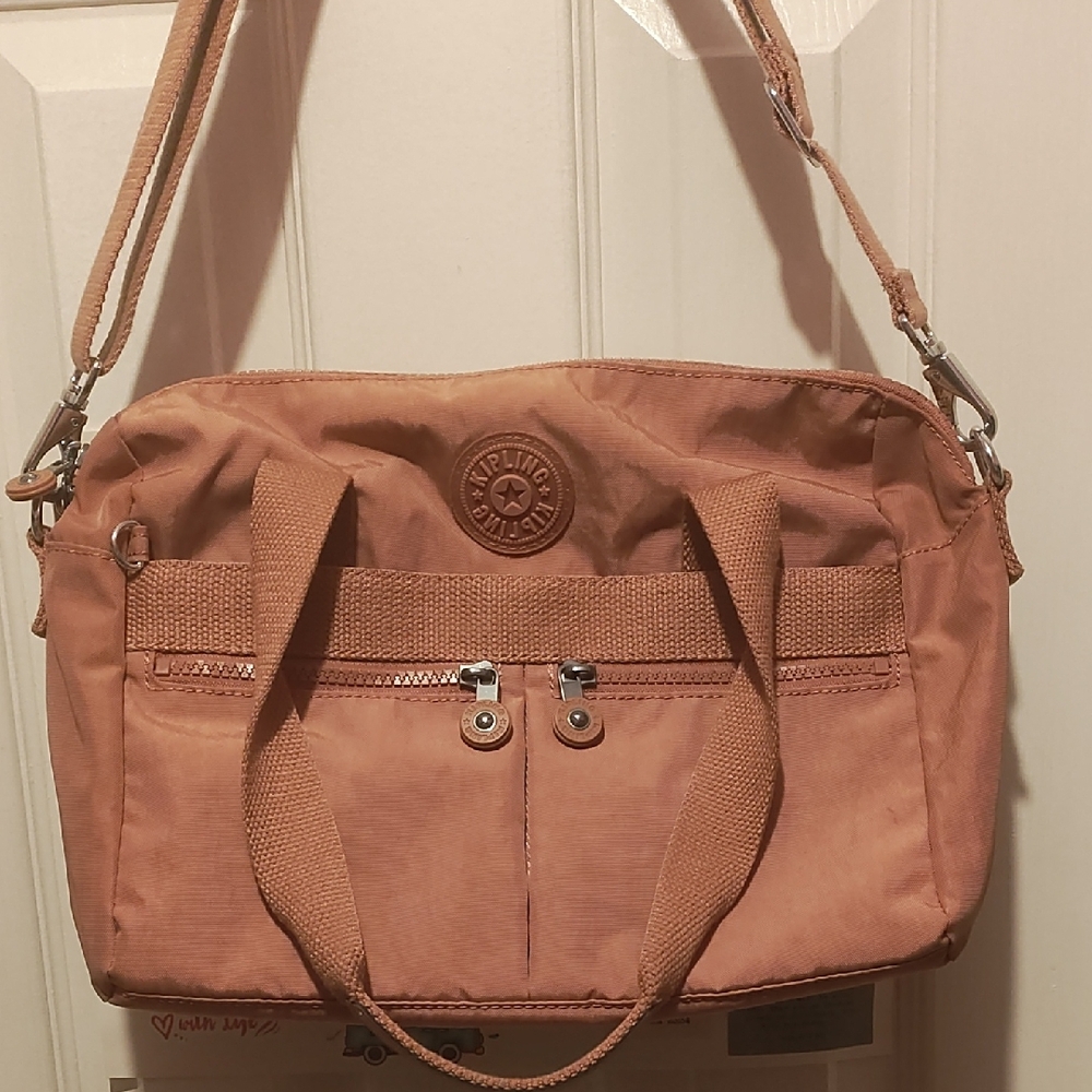 Kipling Pink Shoulder Bag with Adjustable Strap